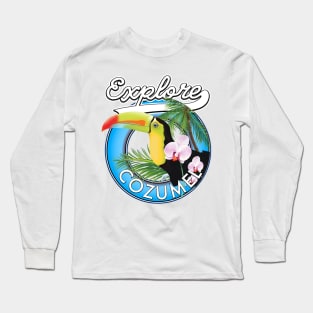 Explore Cozumel Travel patch Long Sleeve T-Shirt